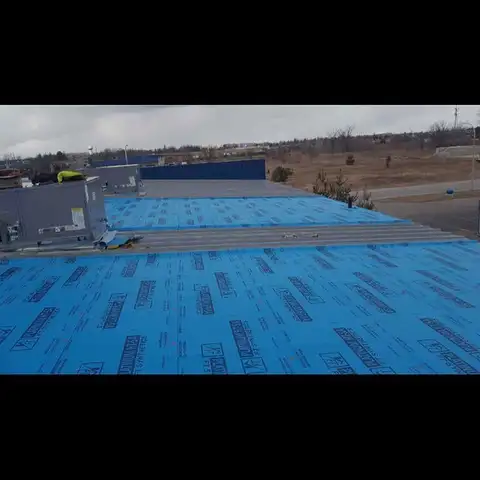 Completed commercial roofing project by Sky High Roofing (2)